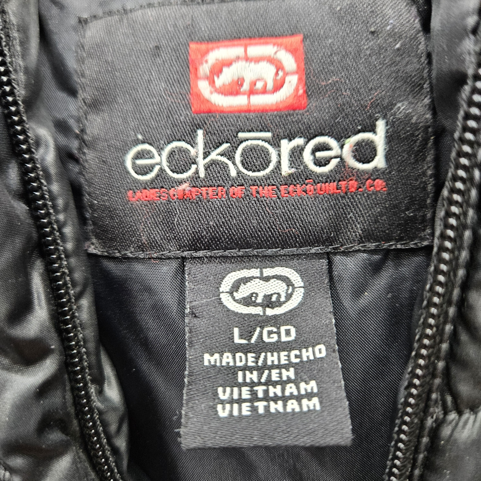 Ecko Red Women's Large Black Puffer Jacket - image 2