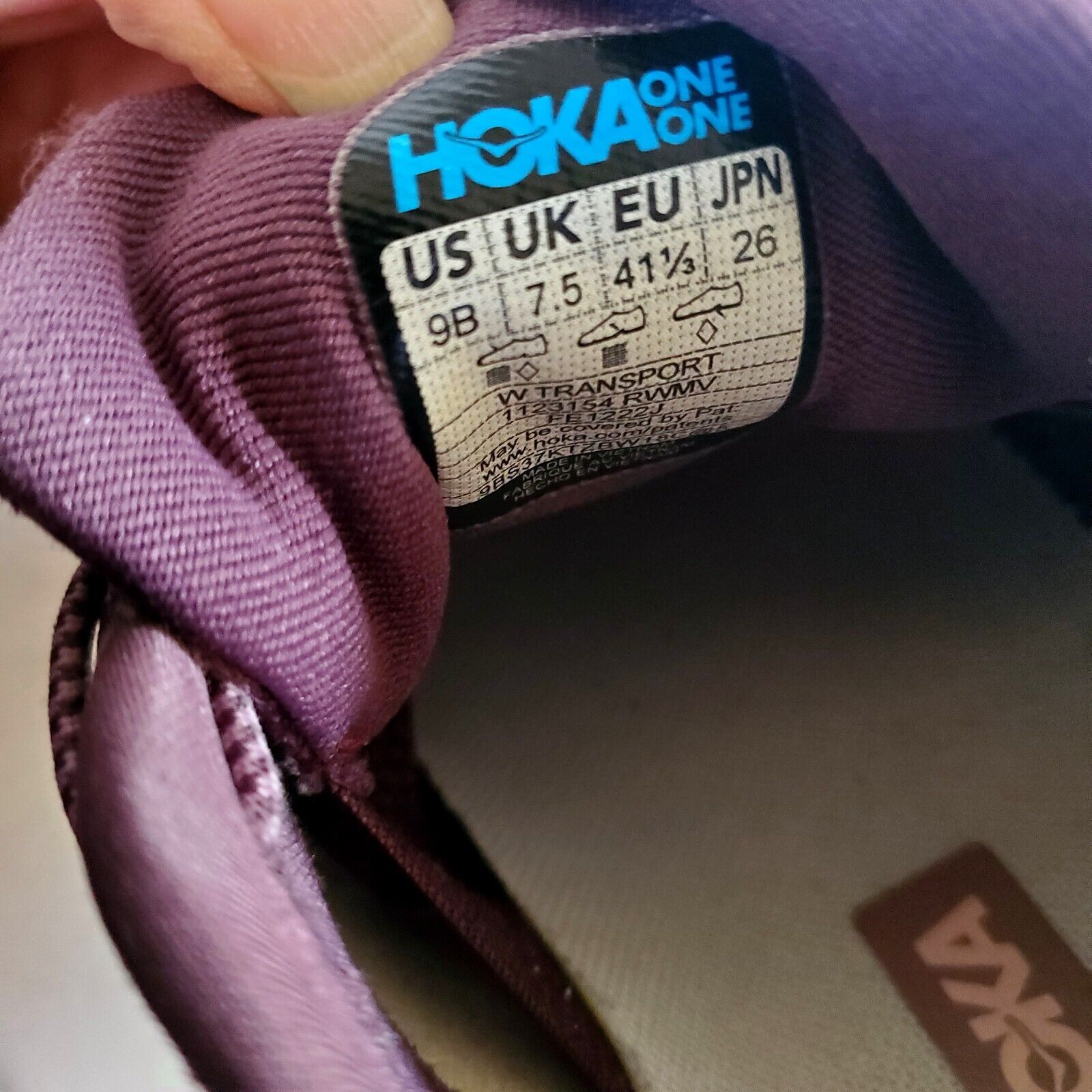 HOKA One One Transport Raisin Wistful Mauve Sneak… - image 7