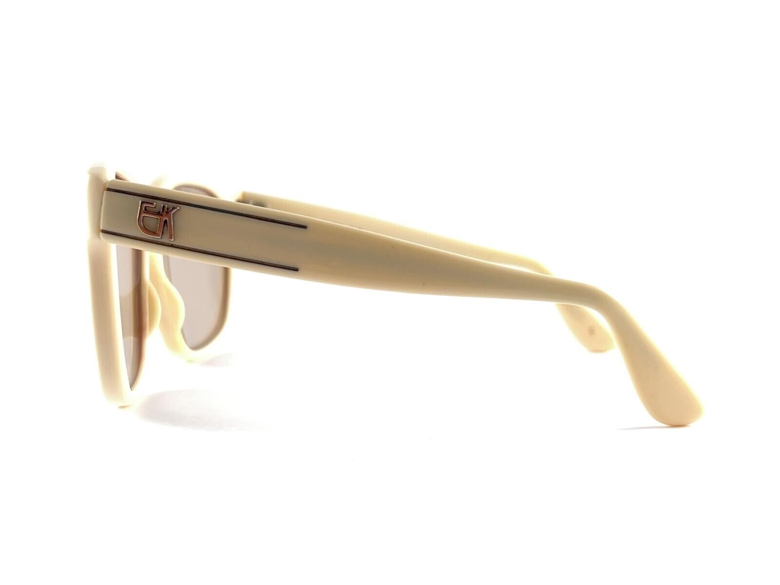 VINTAGE EMMANUELLE KHANH BEIGE OVERSIZED SUNGLASS… - image 2