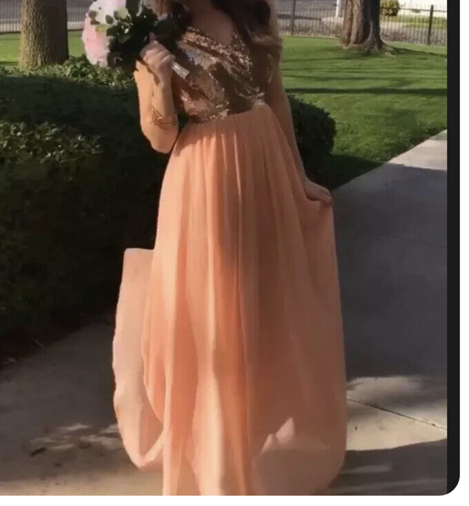 Rose Gold Dress Size S - image 4