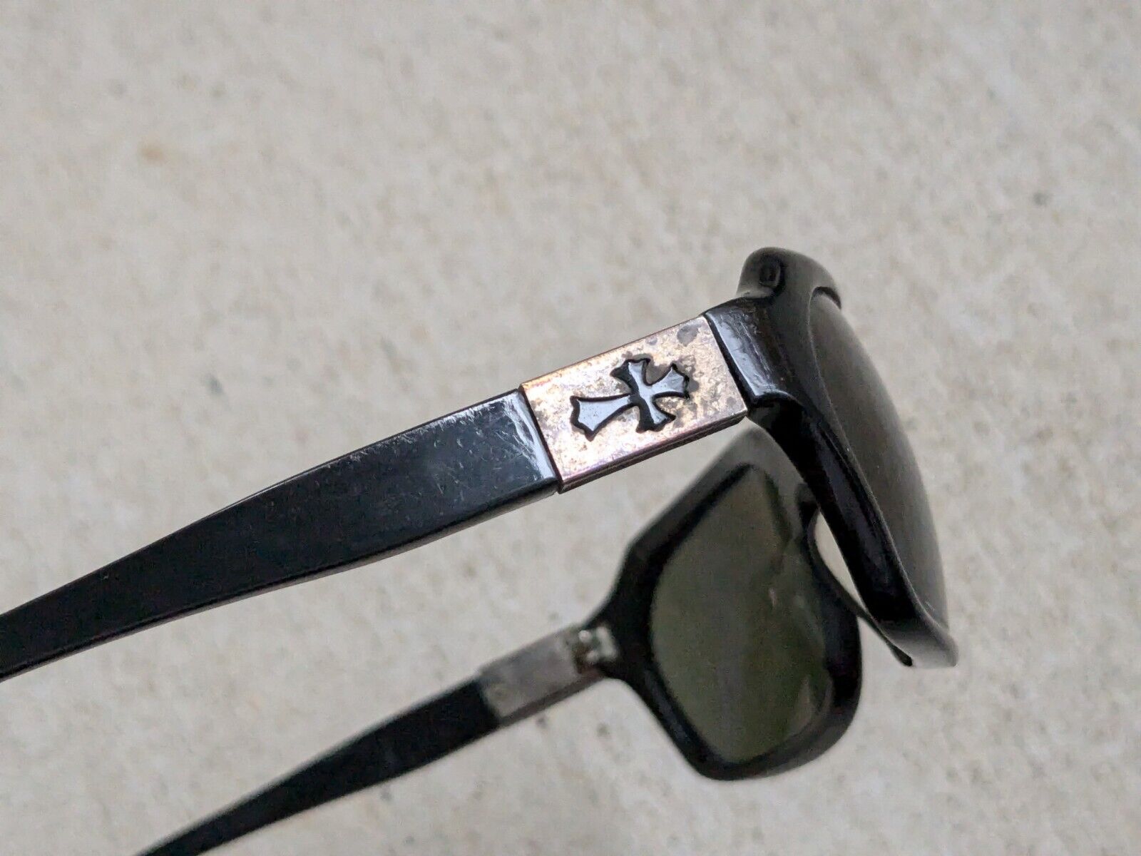 CHROME HEARTS "Injected" Sunglasses Black Silver … - image 8