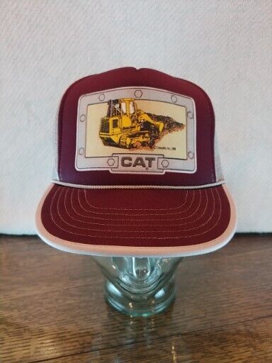 CATERPILLAR CAT Tonkin Snap Back Hat Burgundy Mar… - image 1