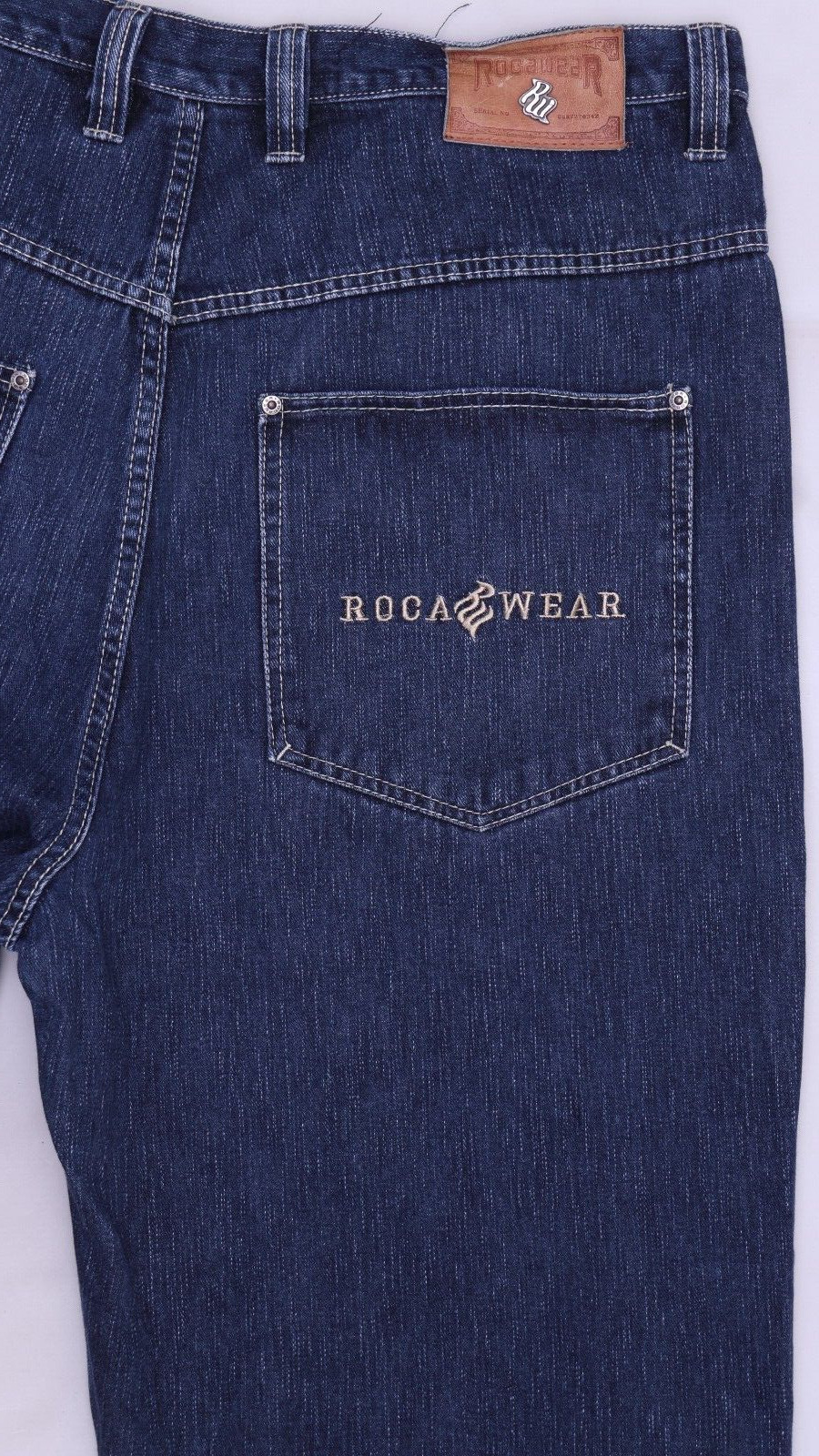 D4594 VTG Rocawear Men's Embroidered Baggy Denim … - image 6