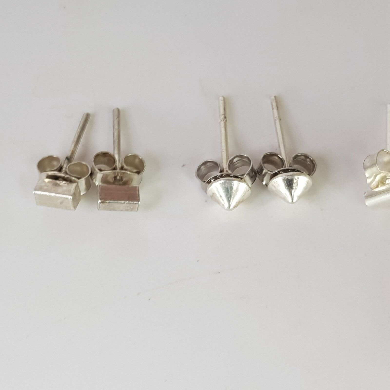 Vintage Sterling Silver Stud Earring Lot 3 Pack A… - image 10