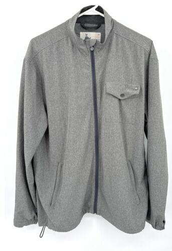 Linksoul Jacket Mens Large Grey  Full Zip Windbrea