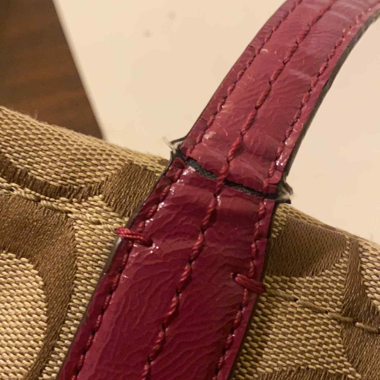 COACH signature python stripe in raspberry - image 2