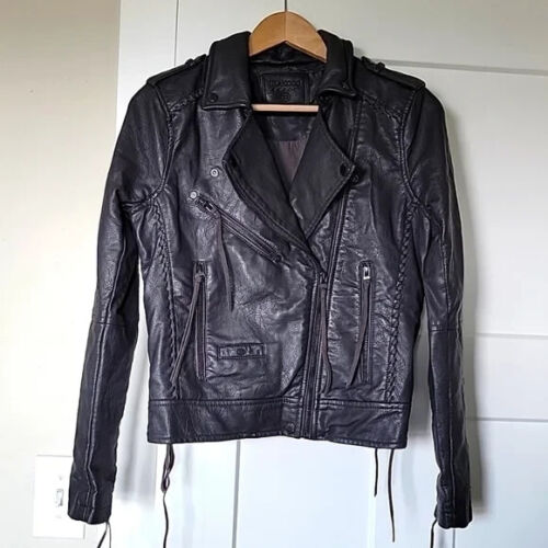 Blank NYC Faux Leather Whipstitch Moto Jacket - image 1