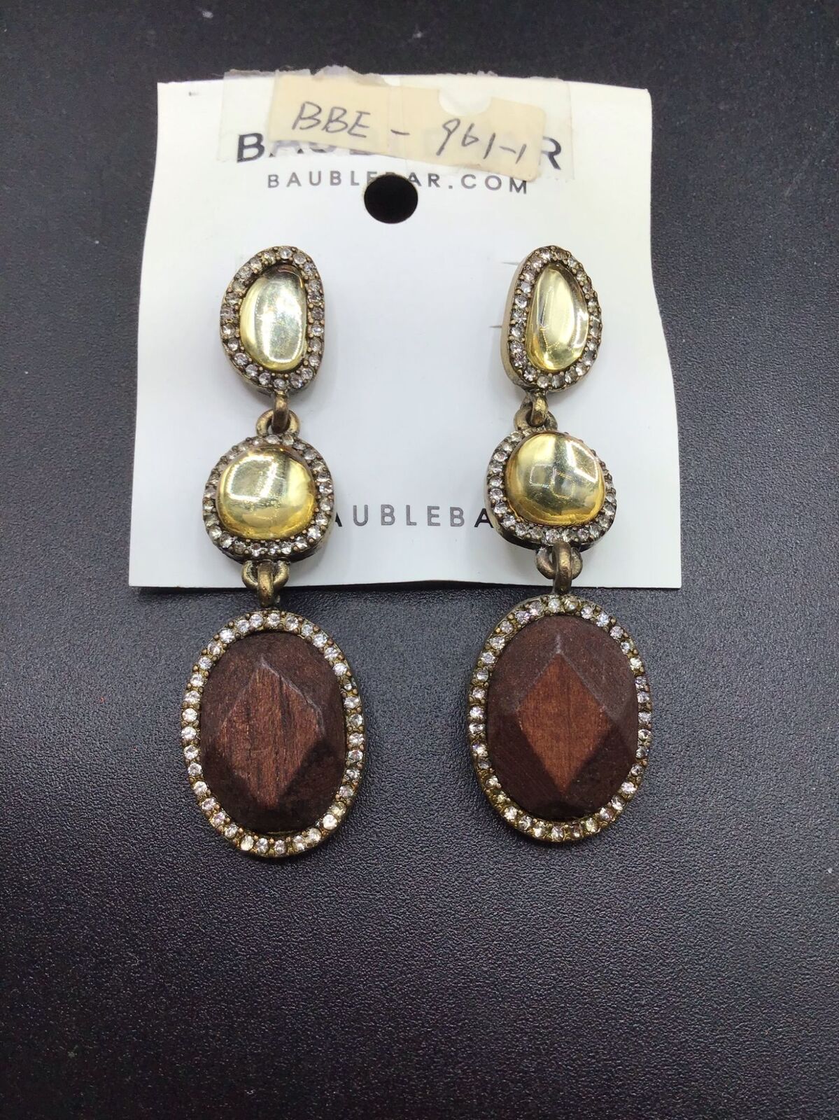 Baublebar Dangles New on Card Wood Dangles with L… - image 2