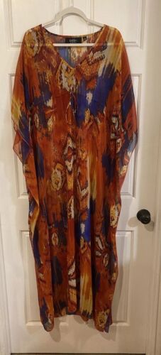 K-Dash Kardashian Long Swim Cover Large Kimono Mul