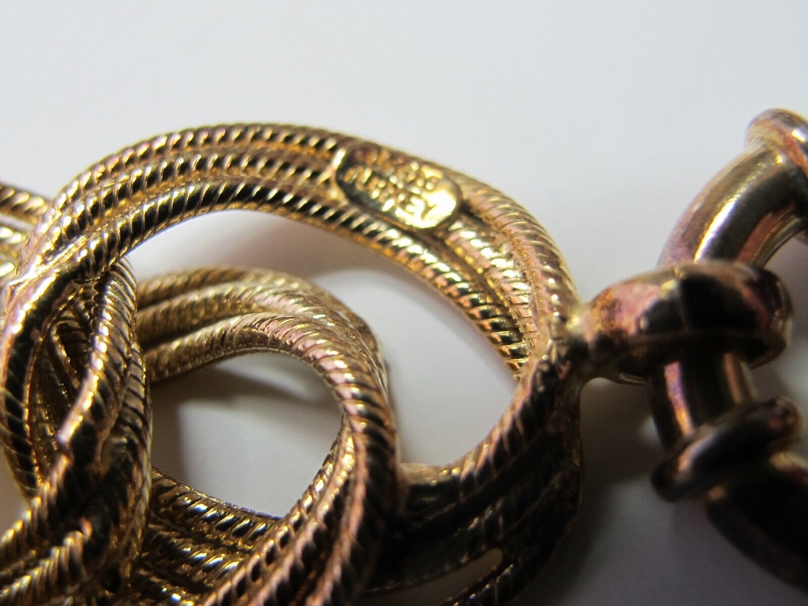 Technibond Triple Ring Link Necklace & Bracelet 1… - image 14