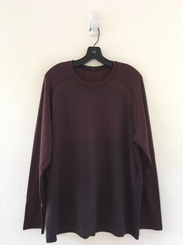 Lululemon Brown/Orange Micro Dot Long Sleeve Top