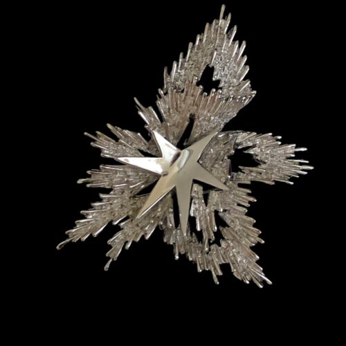 Vintage Silver Crown Trifari Brooch Pin - image 1