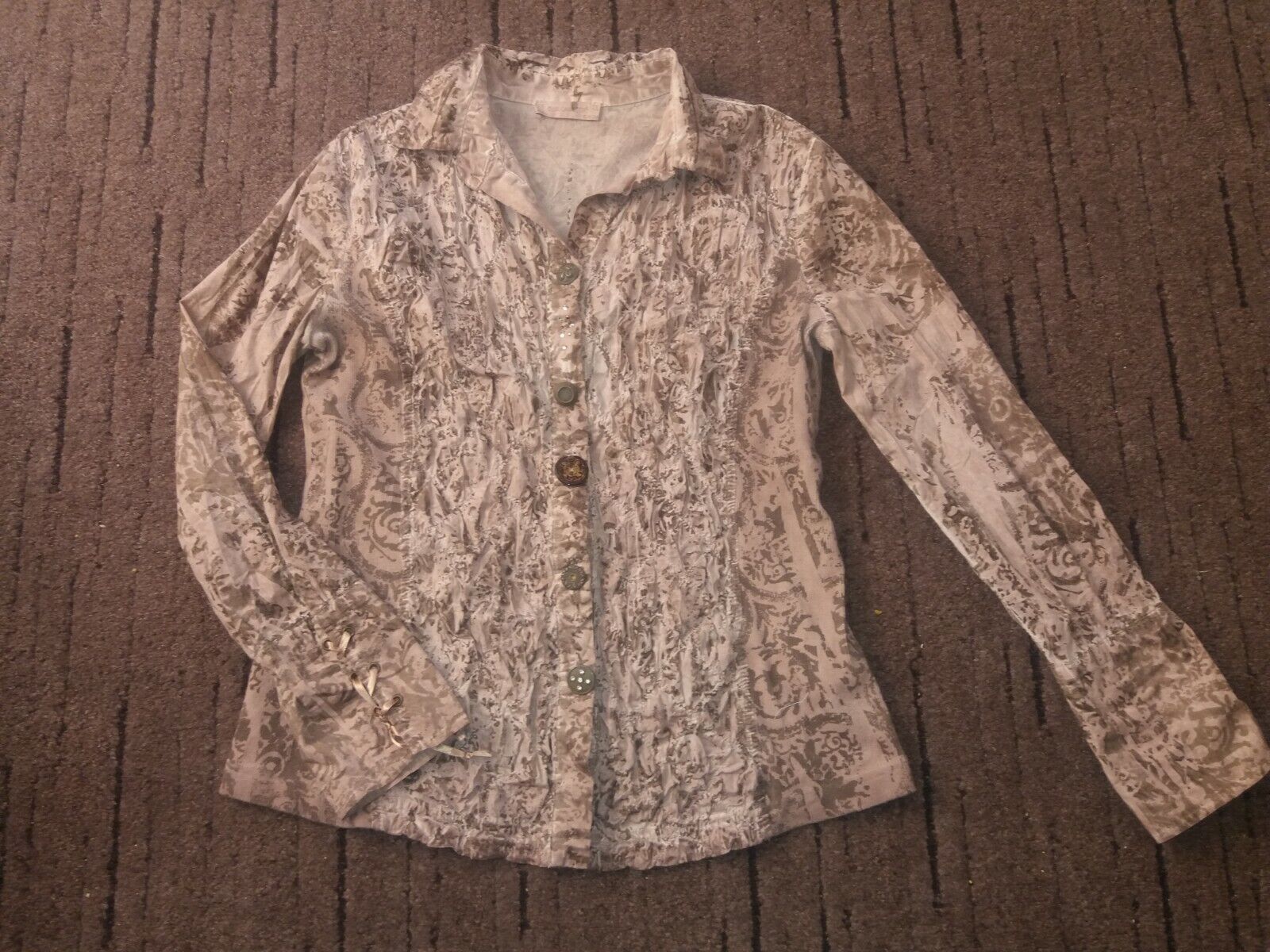 ELISA CAVALETTI blouse top size L long sleeve - image 1