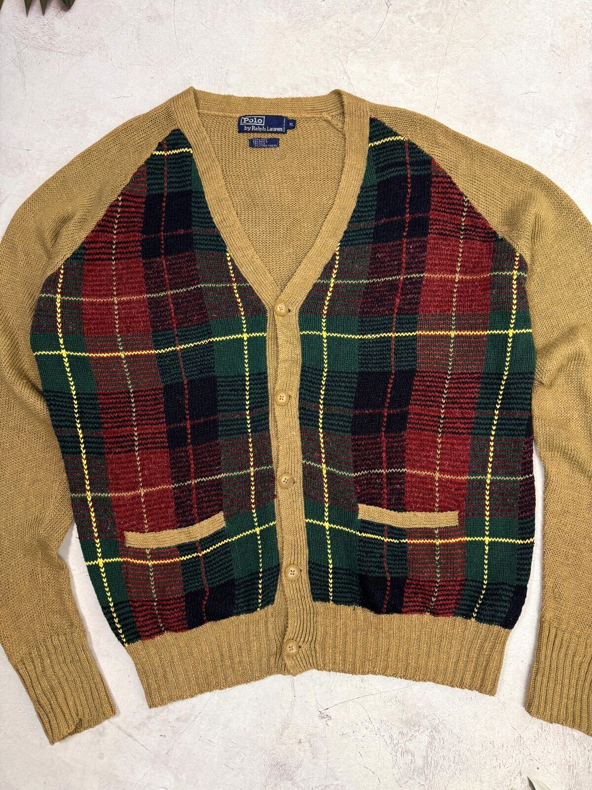 Vintage Polo Ralph Lauren Knit Cardigan Aztec Cou… - image 4