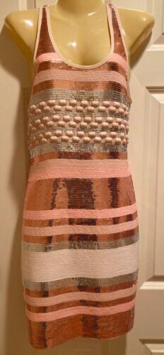 ENDLESS ROSE beaded sequin sleeveless dress Size S