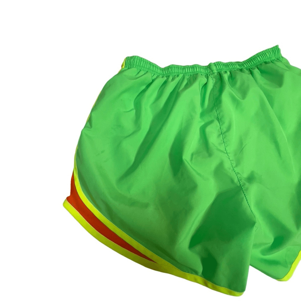 Nike Neon Green Yellow Athletic Running Shorts la… - image 10