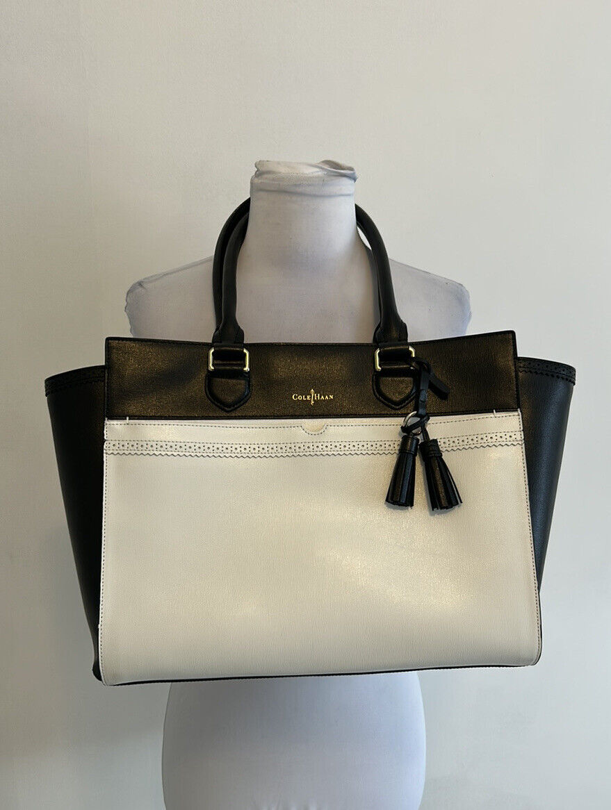 Cole Haan E/W Gladstone Tote Black White - image 1