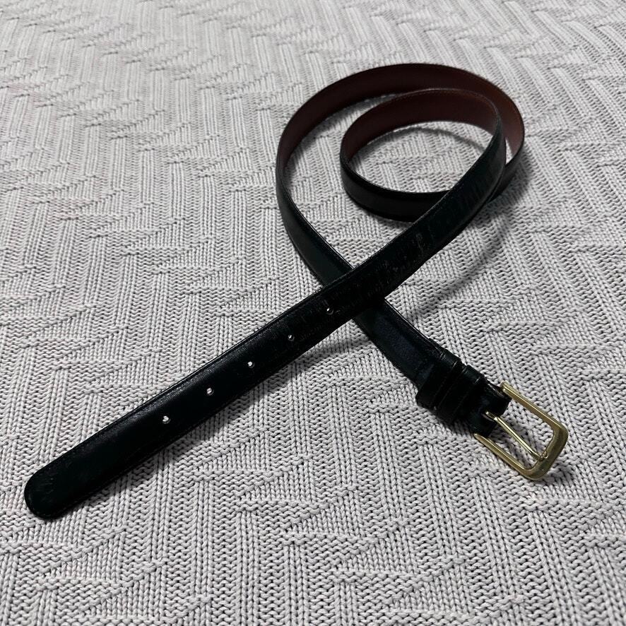 Vintage Coach black leather belt - image 1