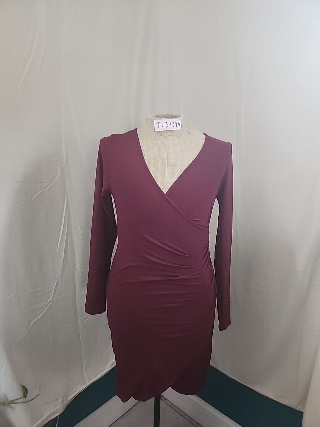 Ambiance Womens Night Out Dress Wine Color Size L - image 1