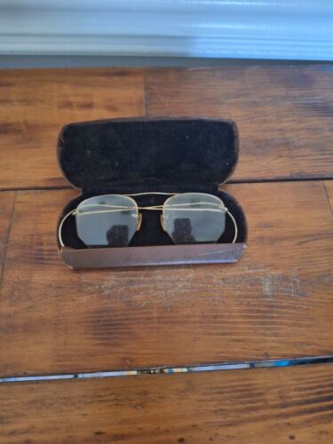 antique wire rimmed glasses - image 1