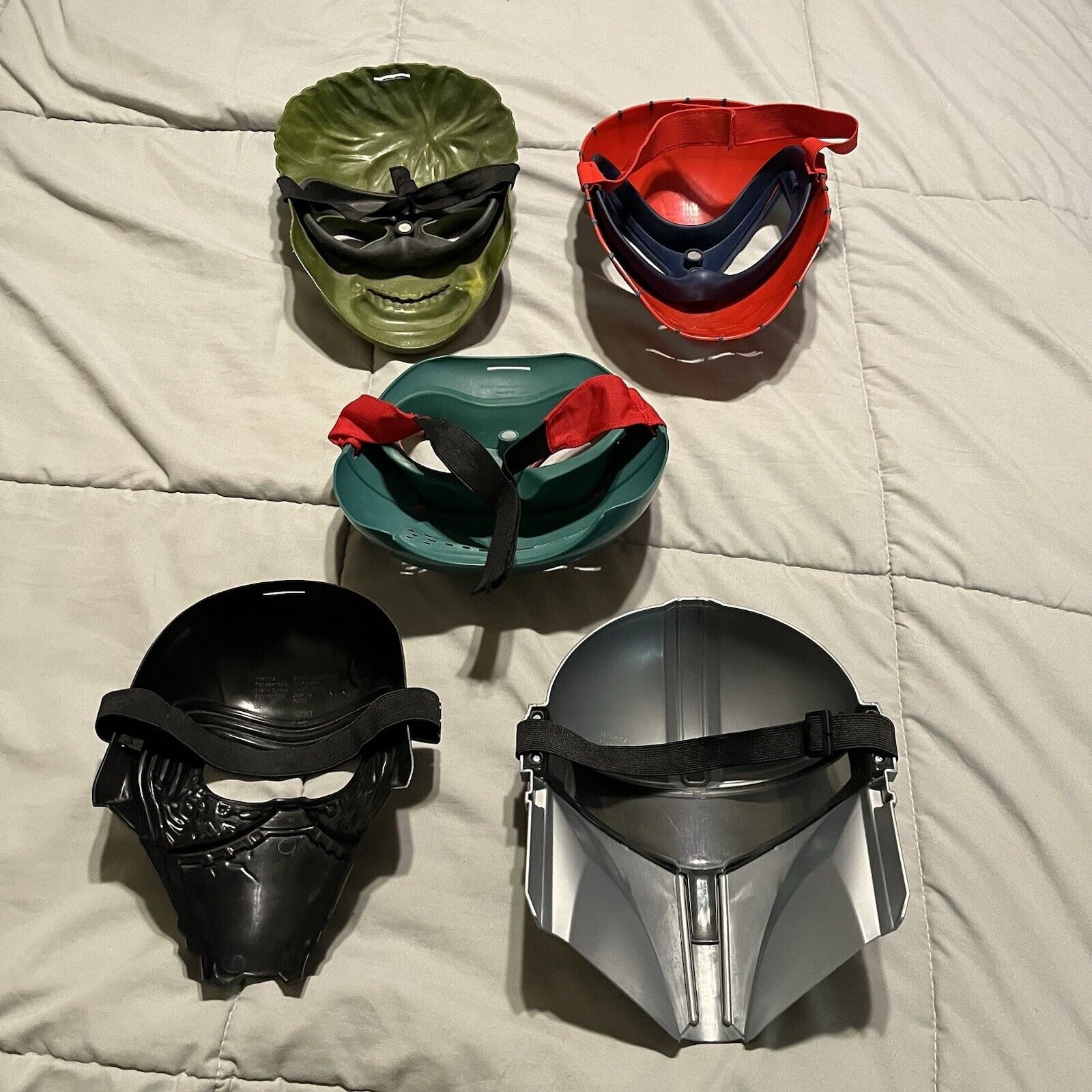 Kids Lot of 5 Superhero Masks Halloween Cosplay D… - image 5