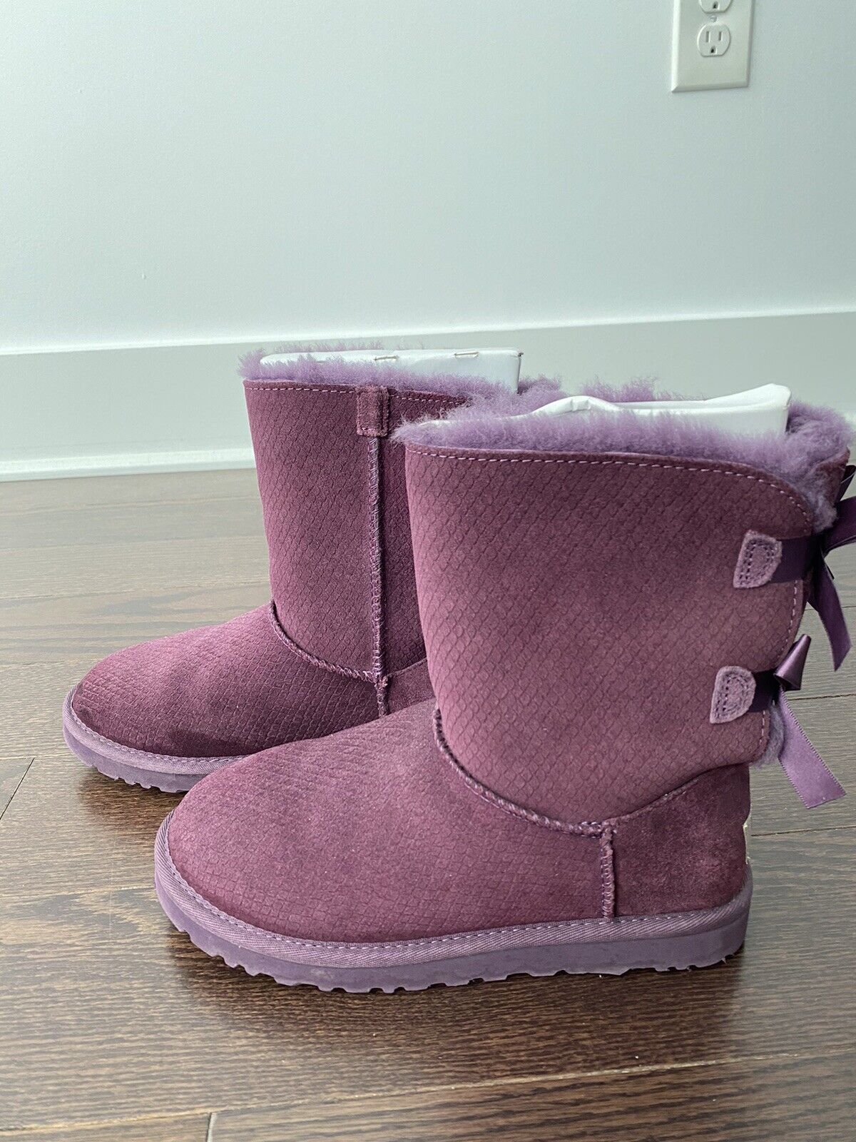 UGG Mini Bailey Bow Boots for Women, Size 6 - pur… - image 3