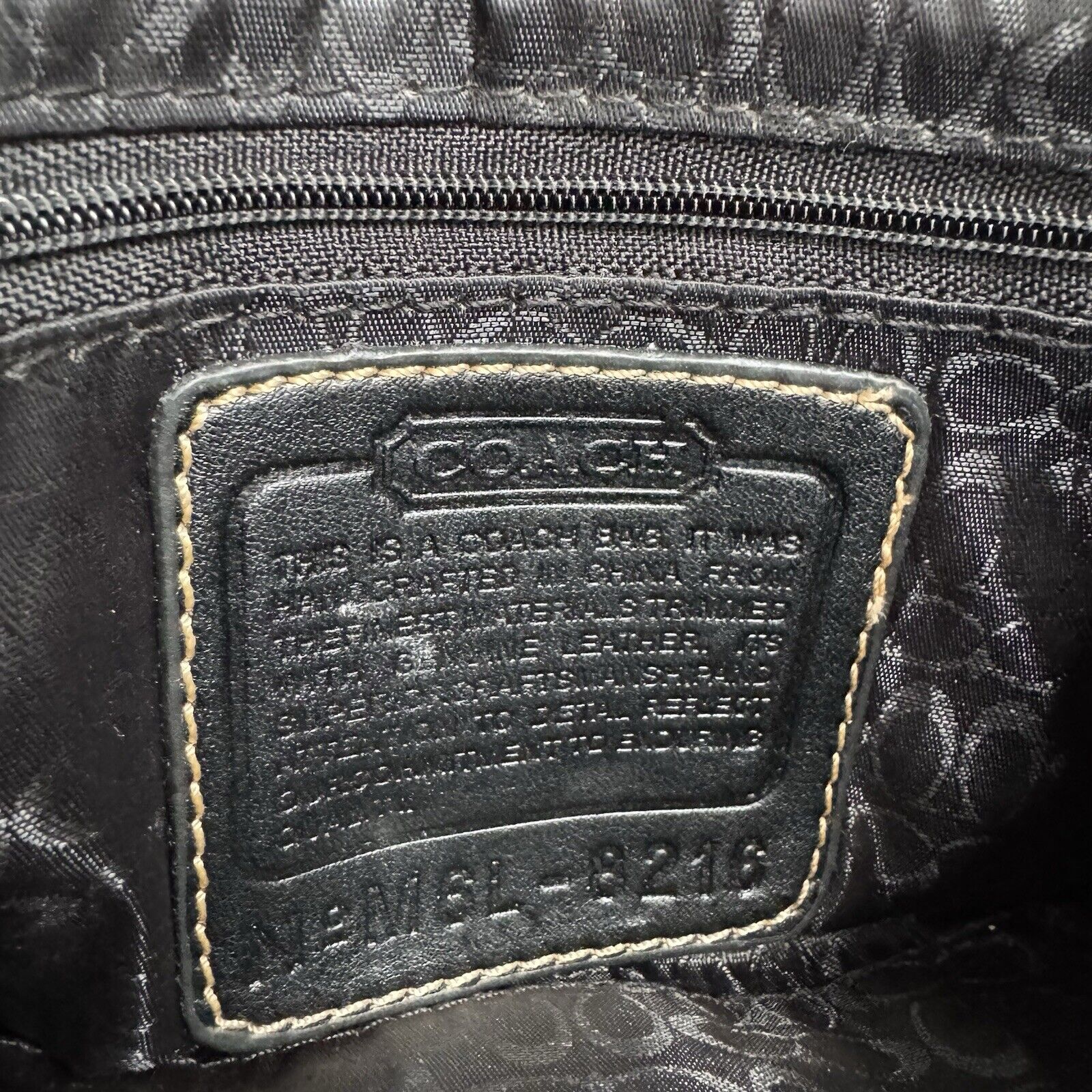 Black Coach Signature Wristlet Old CC Logo - image 3