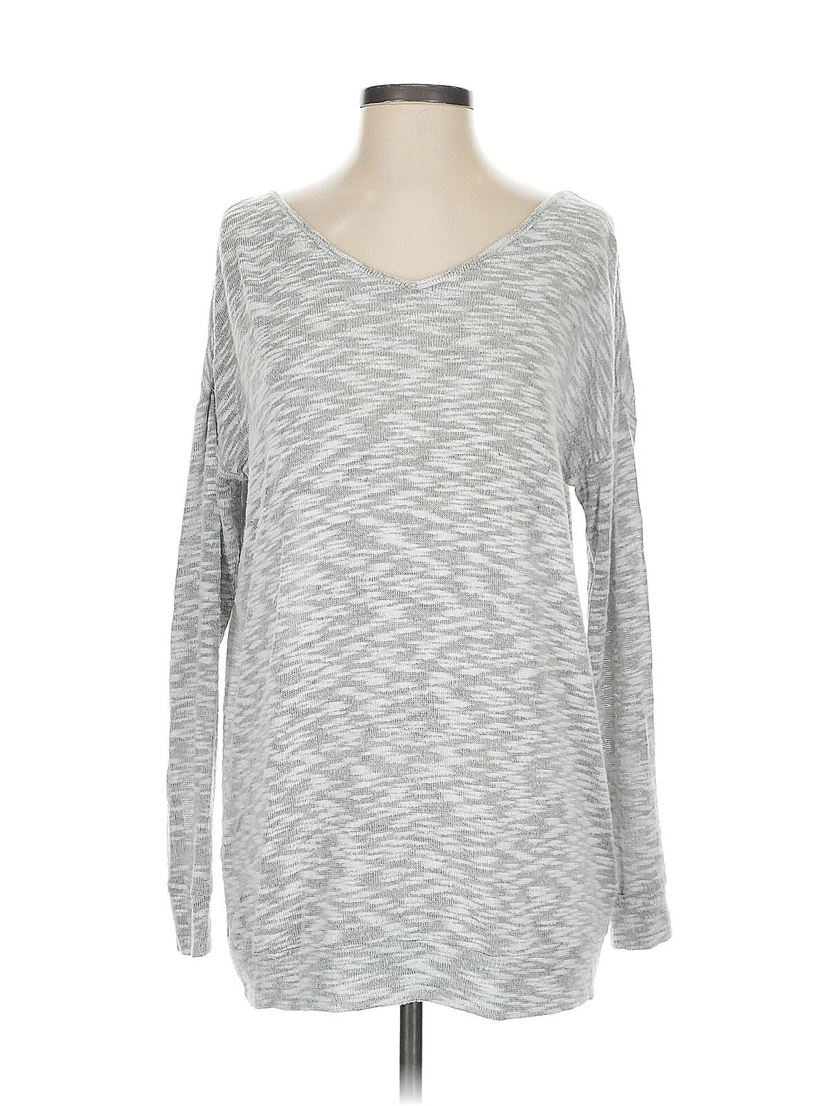 Cupio Women Gray Long Sleeve Top S - image 1