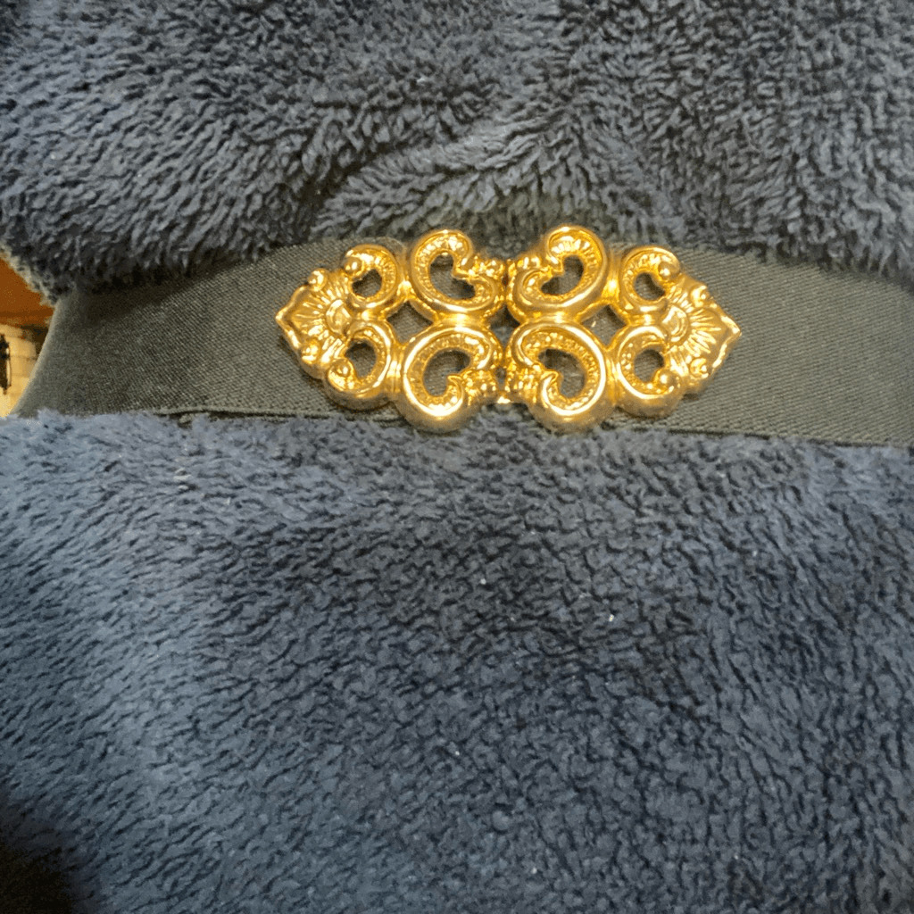 1980’s Glam Stretch Belt Gold Filagree Buckle - image 7