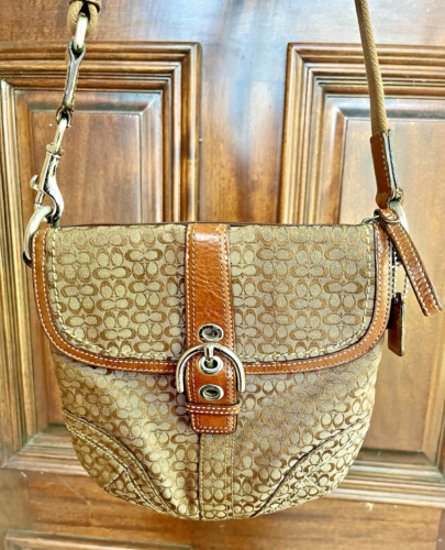 Vintage COACH SOHO Signature Brown/Khaki Signature