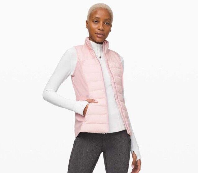 Lululemon Down for it All Vest Pink Size 12 Large - image 2