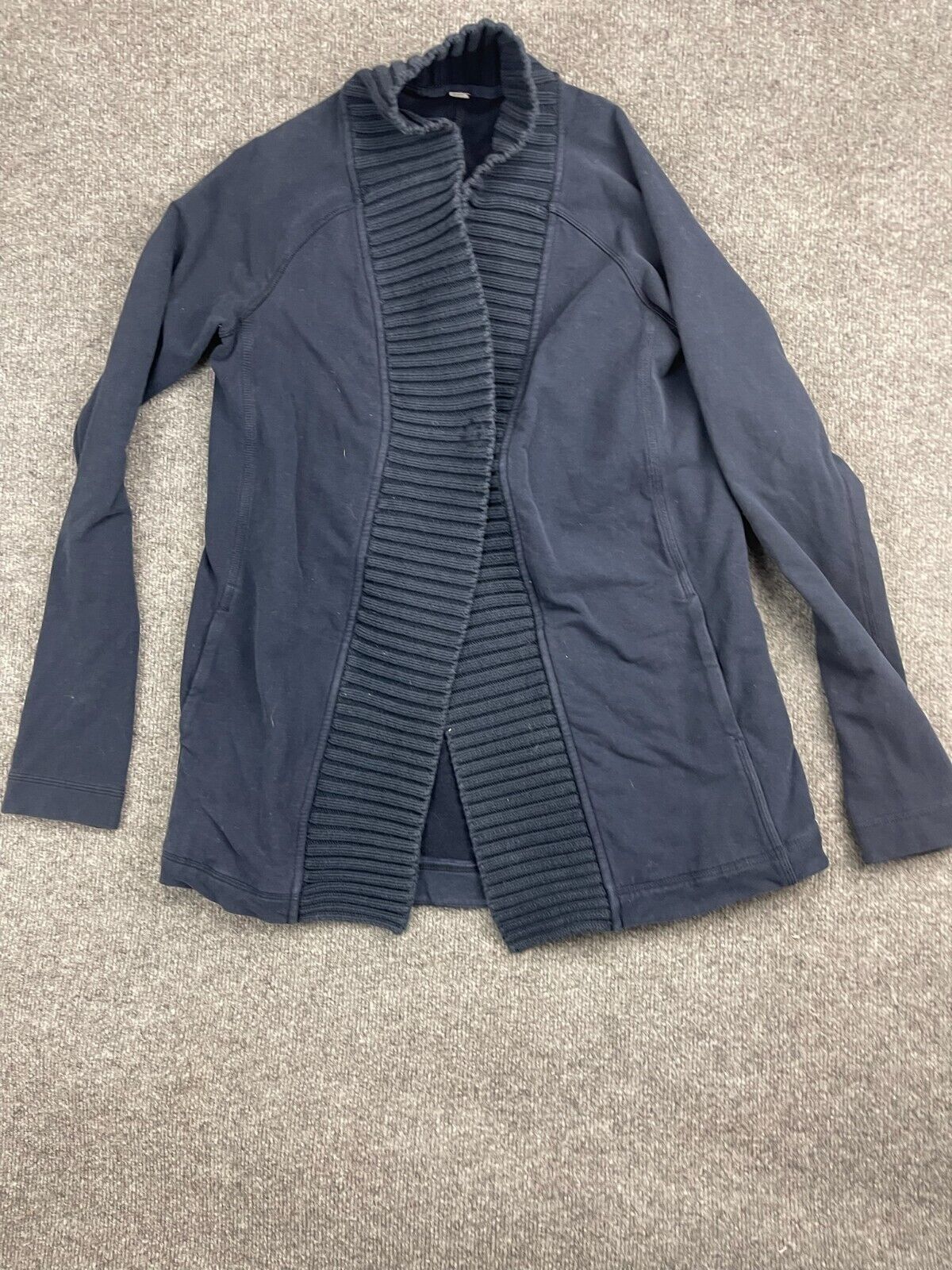 Lululemon Inkwell Cardigan Women's 10 Navy Heathe… - image 1