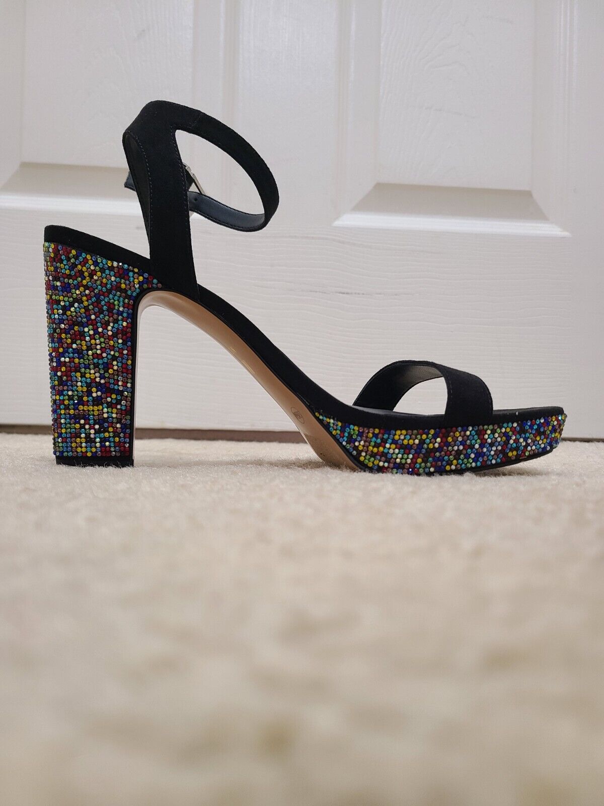 Mix No. 6 Women Black Heels With Multicolor Rhine… - image 6