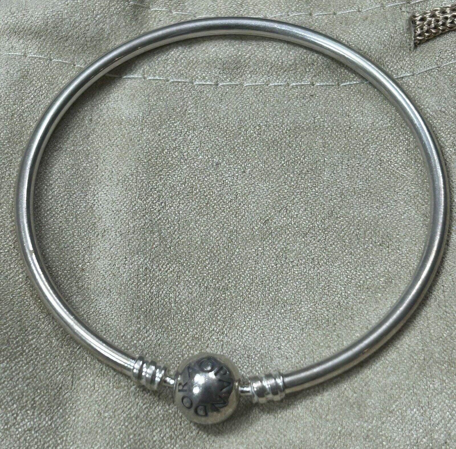 PANDORA 925 Ale sterling silver Bangle Bracelet - image 2