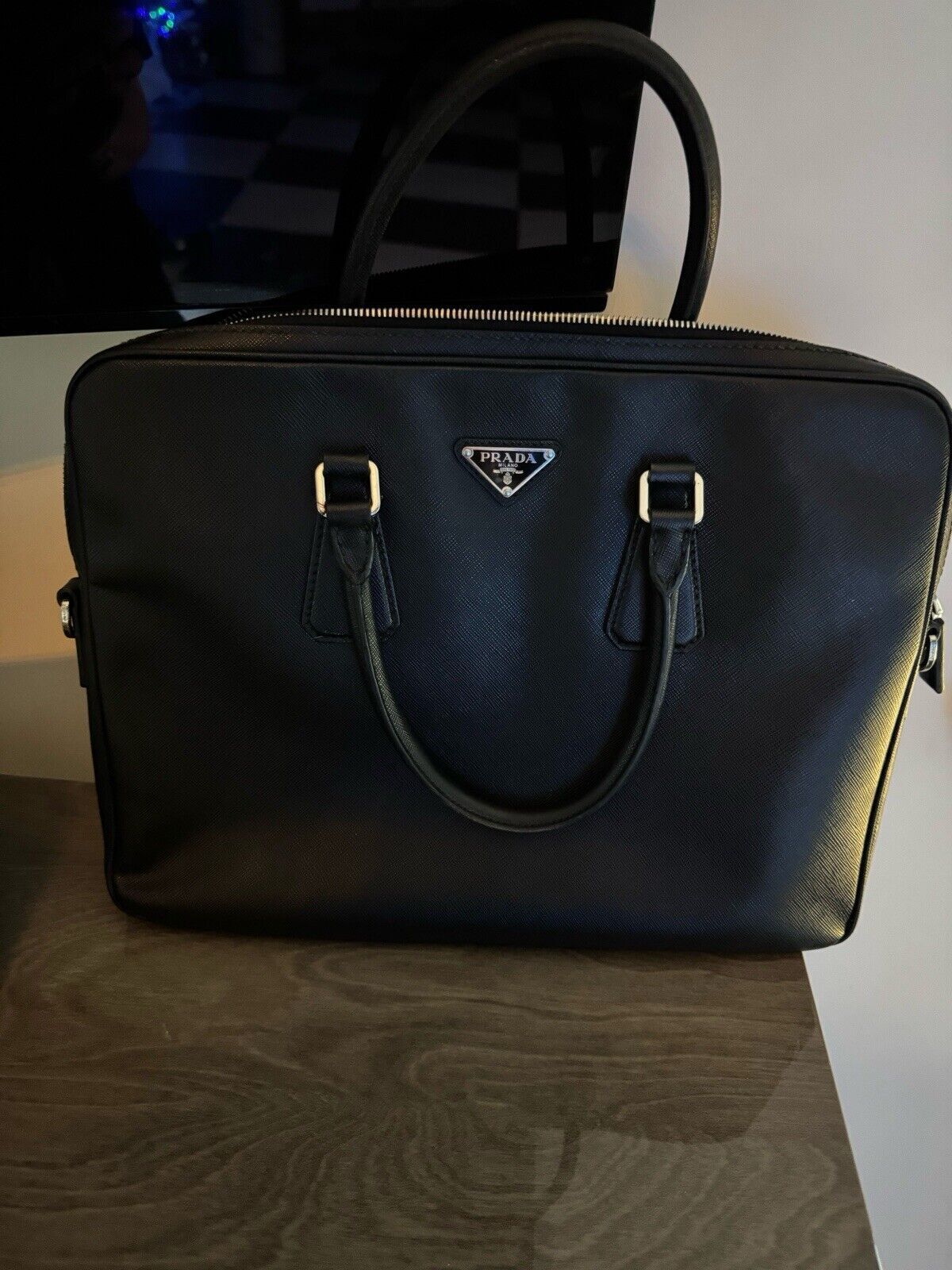 Prada Briefcase Black Leather - image 16