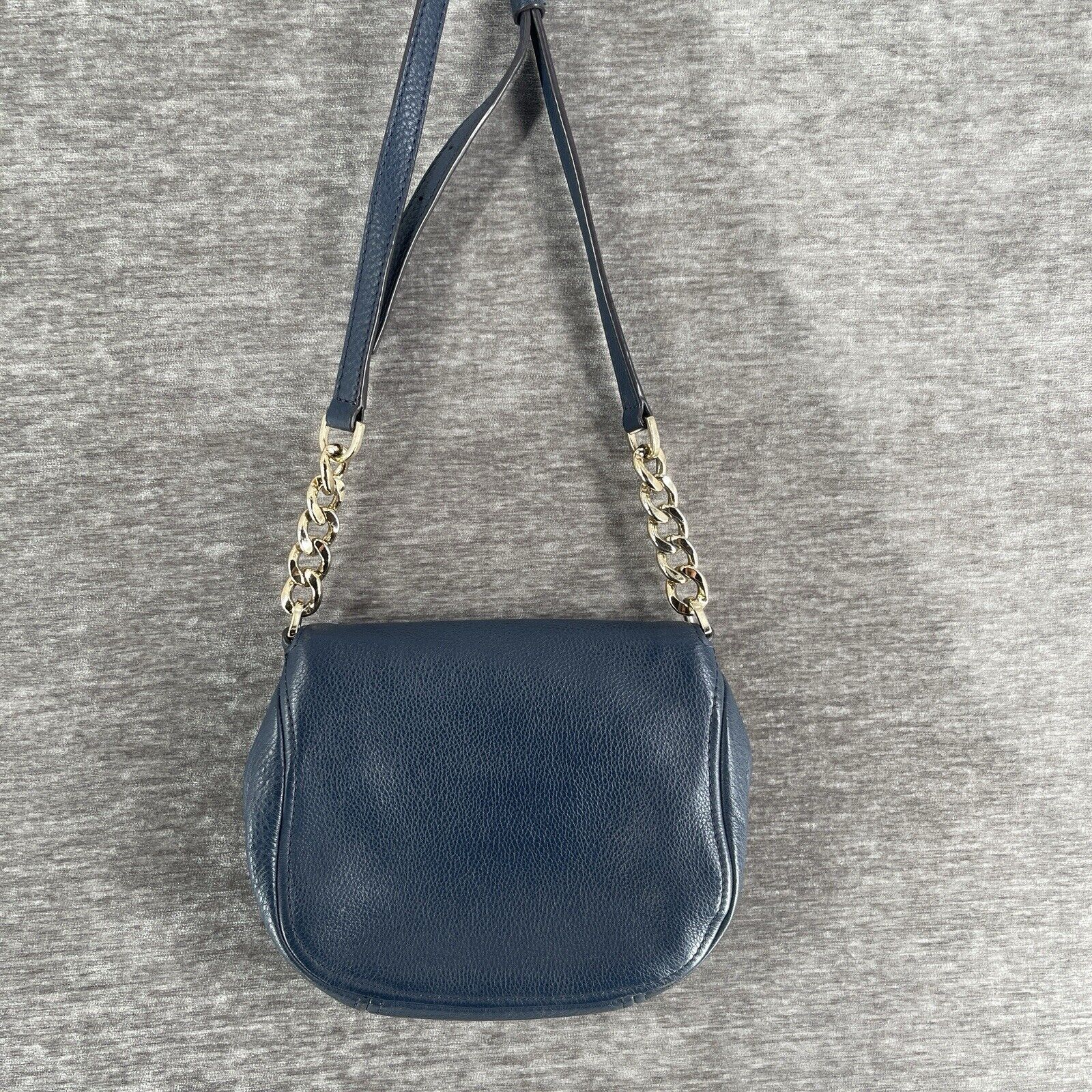 Michael Kors Bedford Flap Crossbody Navy Blue Bag… - image 9