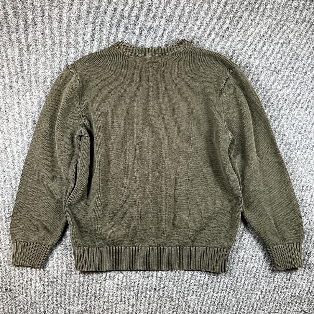 Vintage Sage Green Knit Crewneck Sweater St Johns… - image 2