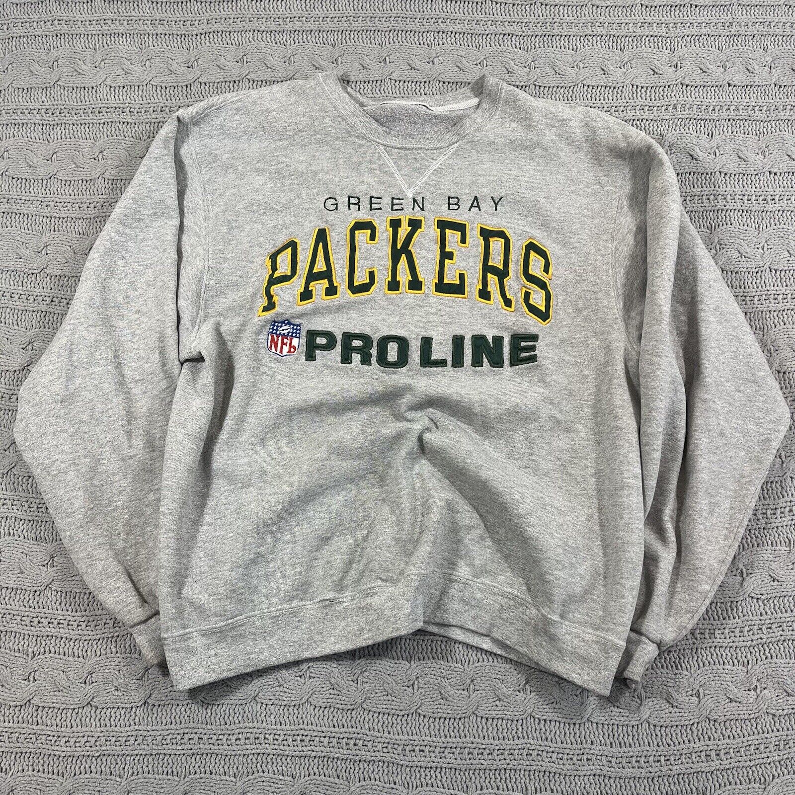 Vintage Green Bay Packers Crewneck Mens L NFL Pro… - image 1