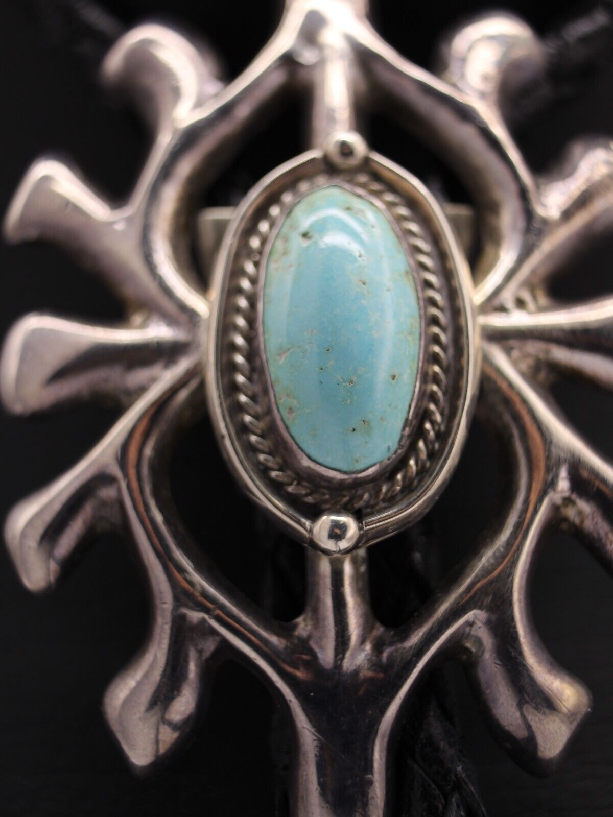 Vintage Navajo Sleeping Beauty Turquoise Sterling… - image 13