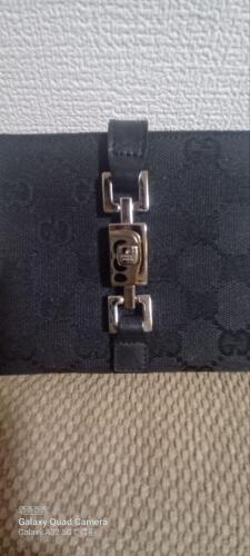 Authentic Gucci Wallet Color Black Bi-fold Leather