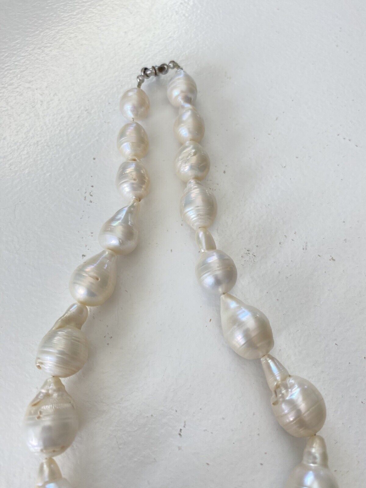 Vintage Natural Baroque Freshwater Pearl Necklace… - image 4