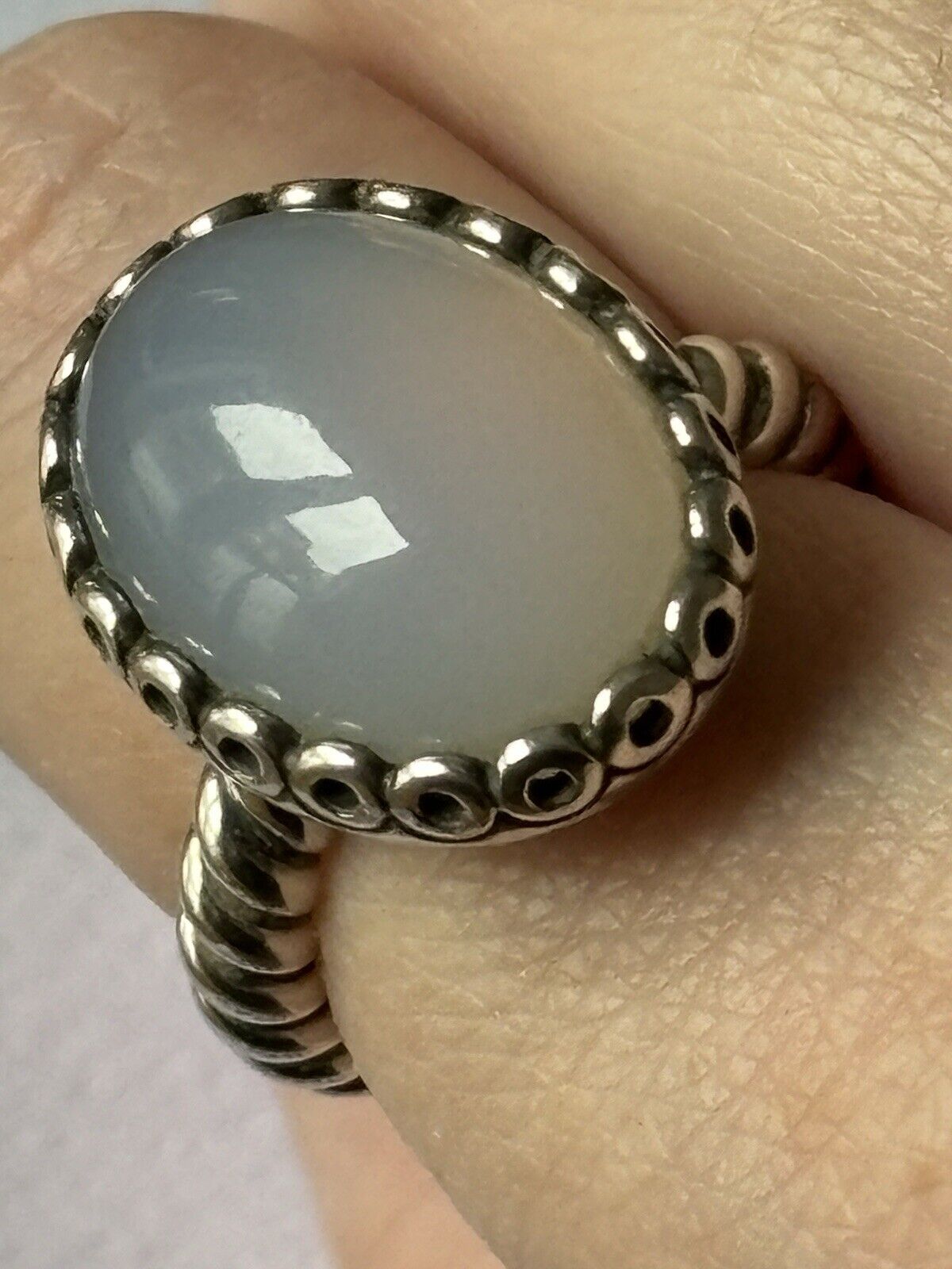 Genuine Beautiful My Friend Chalcedony Ring By Pa… - image 2