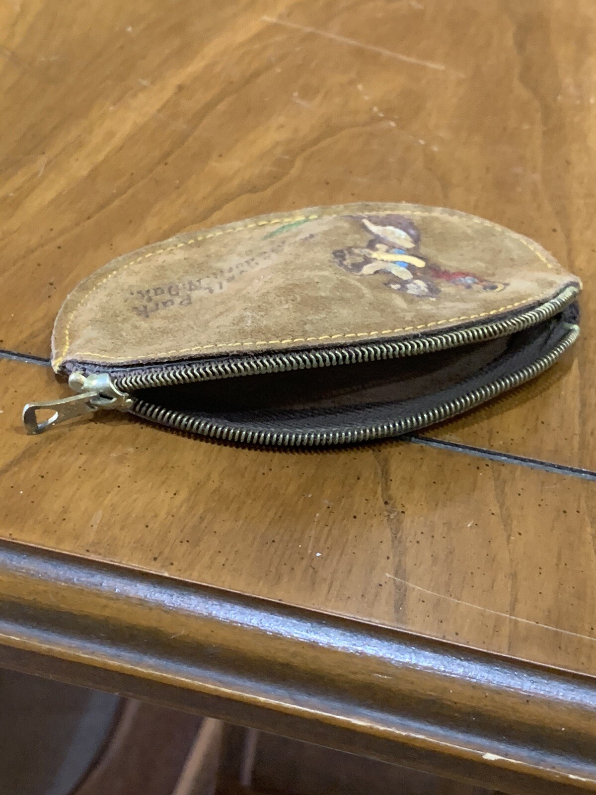 2 Vintage Leather Souvenir Change Pouches - image 9