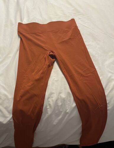 Bandier all access leggings terracotta orange cent