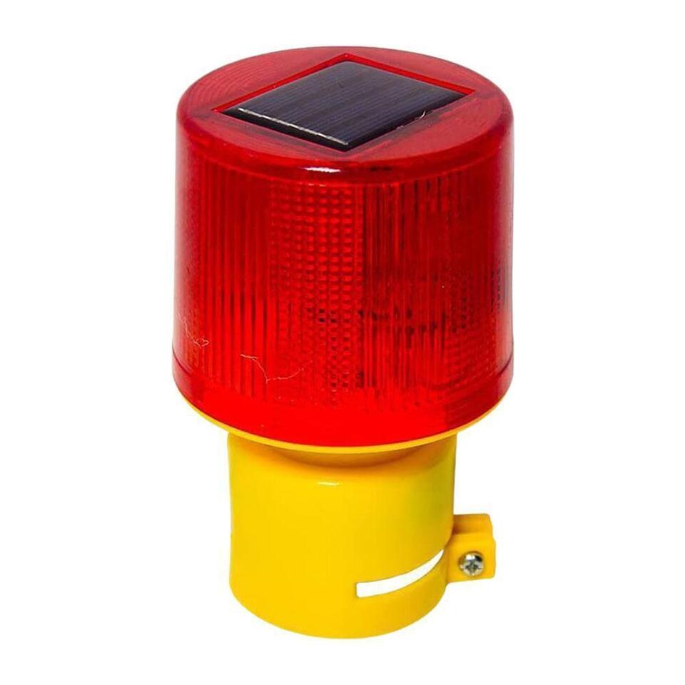 Good LED Solar Warning Light Flash Road Barricade Traffic NEW Signal ...