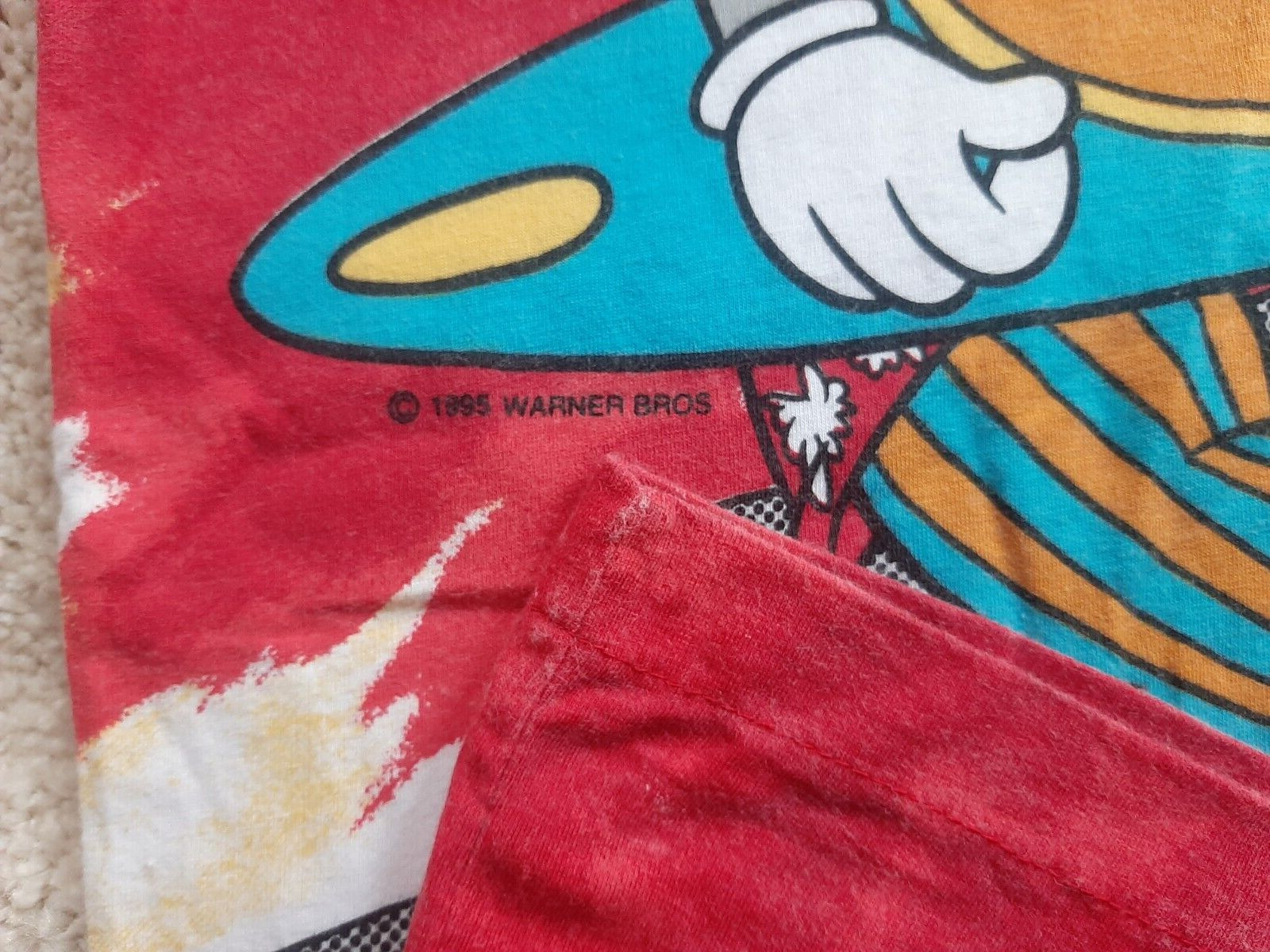 LOONEY TUNES Vintage 1995 Tie Dye T Shirt Bugs Bu… - image 3