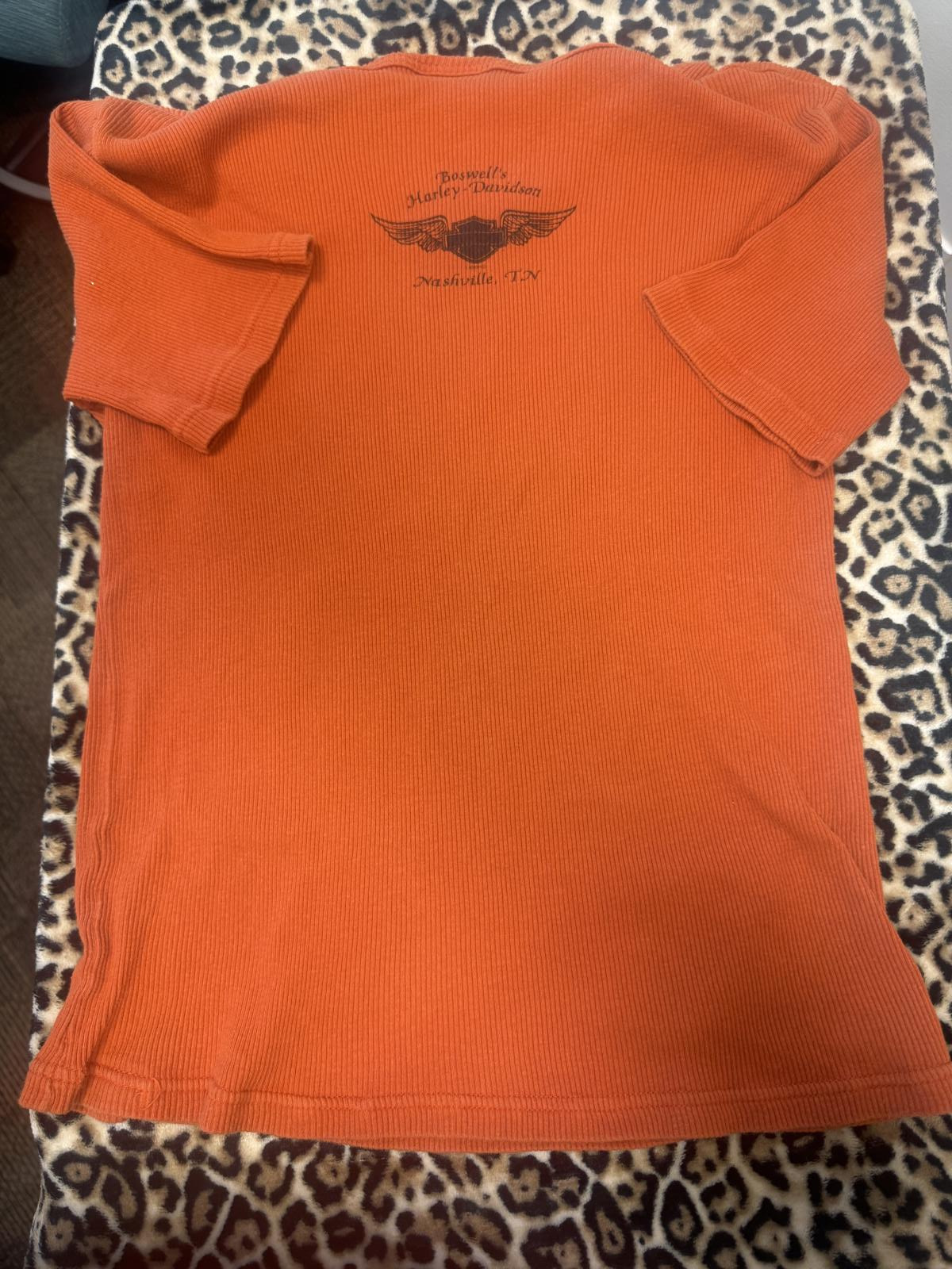 Authentic Harley-Davidson Vintage Tee - Orange Cl… - image 2