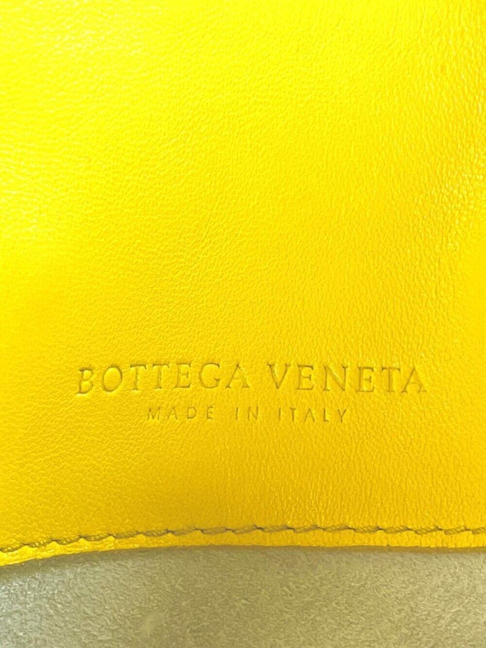 Bottega Veneta Intrecciato Handbag Lambskin Yello… - image 18