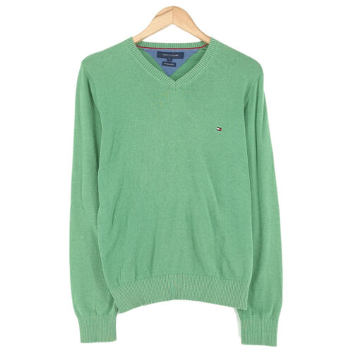 Tommy Hilfiger Premium Cotton Jumper Sweater Gree… - image 1