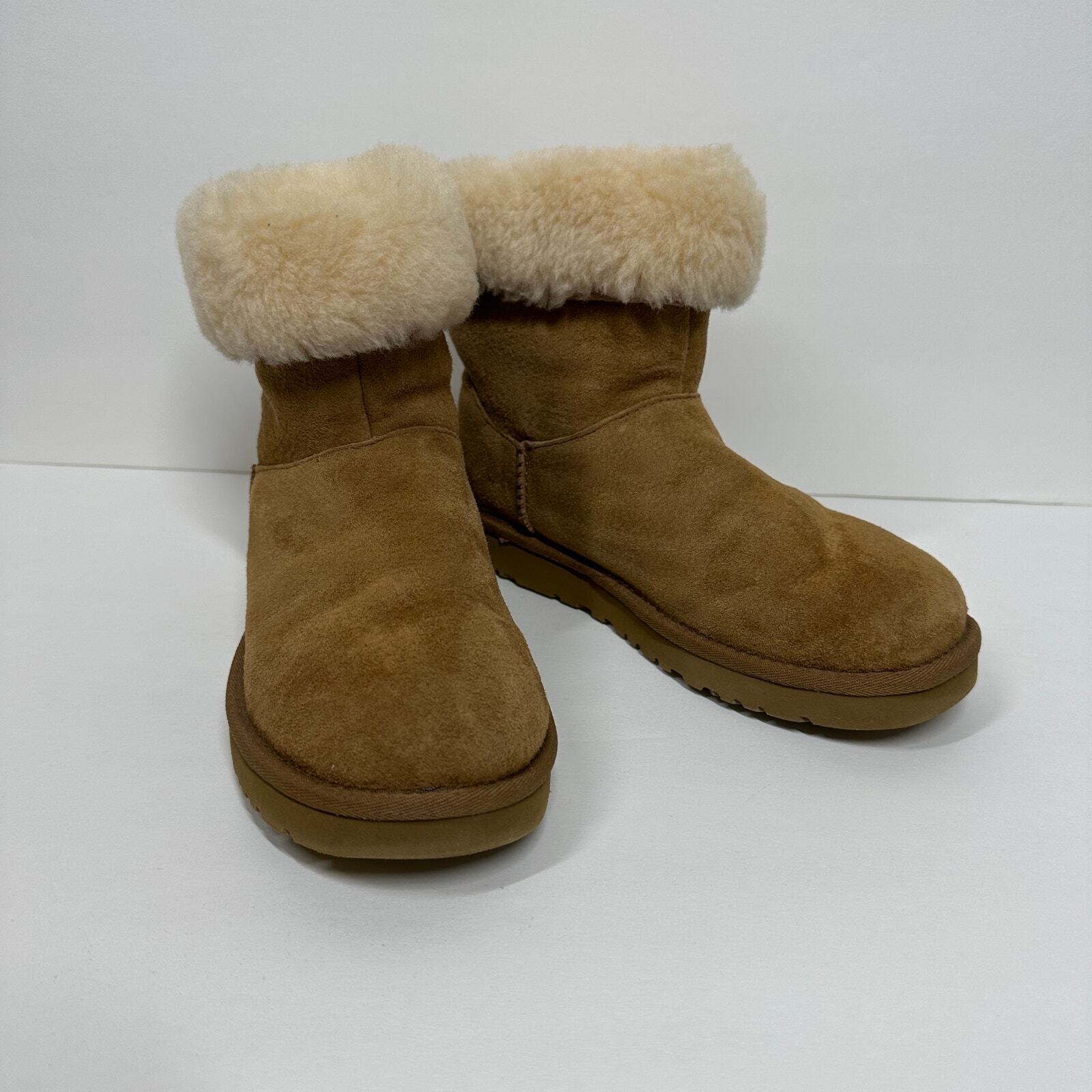 UGG Remora Womens Chestnut Buckle Winter Suede Le… - image 5